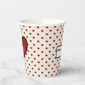 Fun Stylist Sweet Heart Party Vorlage Pappbecher (Links)