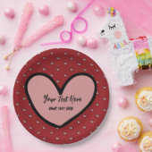 Fun Stylist Sweet Heart Party Vorlage Pappteller (Party)