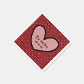 Fun Stylist Sweet Heart Party Vorlage Serviette (Ecke)