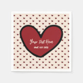 Fun Stylist Sweet Heart Party Vorlage Serviette (Vorderseite)