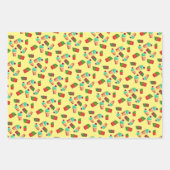 Fun südwestliches blühendes gepolstertes Kaktusmus Geschenkpapier Set (Vorderseite)