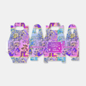 Fun Sugar Skulls Hispanic Fiesta Indigo Violet Geschenkschachtel (Ungefaltet)
