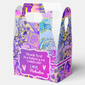 Fun Sugar Skulls Hispanic Fiesta Indigo Violet Geschenkschachtel (Geöffnet)