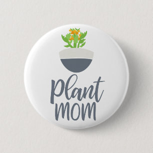 Fun Sukkulente Kalanchoe Pflanze Mama Design Button
