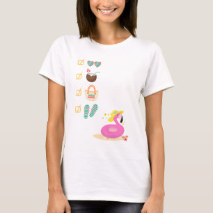 Fun Summer Beach Checklist T - Shirt