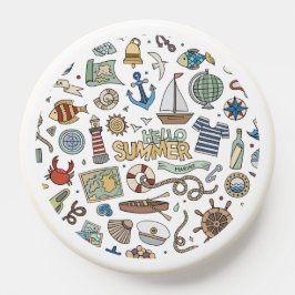 Fun Summer Beach Illustrationen PopSocket