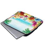 Fun Summer Beach Szene 2 Laptopschutzhülle (Vorne Knopf)