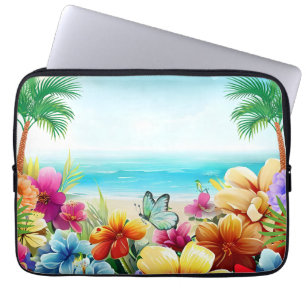 Fun Summer Beach Szene 2 Laptopschutzhülle