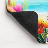 Fun Summer Beach Szene 2 Mousepad (Ecke)