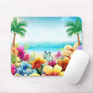 Fun Summer Beach Szene 2 Mousepad