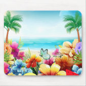 Fun Summer Beach Szene 2 Mousepad (Vorne)