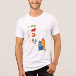 Fun Summer Beach Tri-Blend-Shirt Tri-Blend Shirt