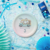 Fun Summer Ice Cream Truck Birthday Party Plate Pappteller (Party)