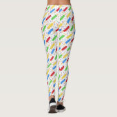 Fun Summer Ice Pops und Sprinkles Muster Leggings (Rückseite)