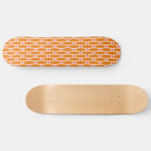 Fun Summer Orange Suns White Red Accessoires Flitt Skateboard (Horizontal)