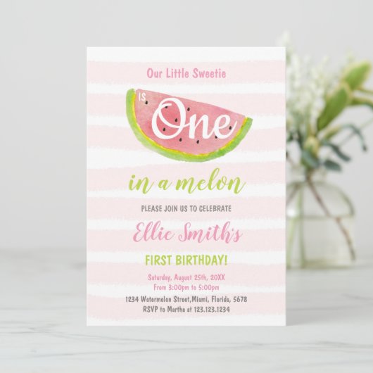 Fun Summer Party laden Einladung (Stehend Vorderseite)