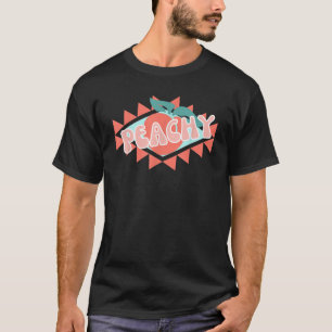 Fun Summer Peachy Pfirsiche Früchte Boho Country C T-Shirt