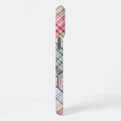 Fun Summer Pink Blue Mint Green Kariertes Muster iPhone Hülle (Rechte Seite)