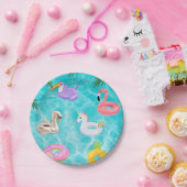 Fun Summer Pool Party Pappteller (Party)