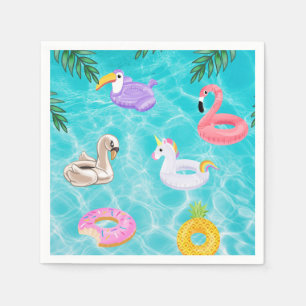 Fun Summer Pool Party Serviette