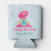 Fun Summer Pool Party Wasserfarbe Süß 16 Dosenkühler (Rückseite)