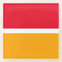 Fun Summer Red Retro Fett gelbe Farbblöcke