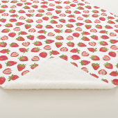 Fun Summer Strawberry Muster Sherpadecke (3/4)