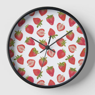 Fun Summer Strawberry Muster Uhr
