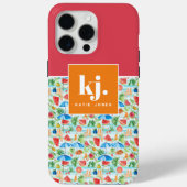 Fun Summer Stylish Monogram Case-Mate iPhone Hülle (Rückseite)