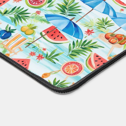 Fun Summer Stylish Monogram Schreibtischunterlage (Ecke)
