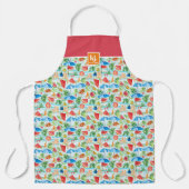 Fun Summer Stylish Monogram Schürze (Vorderseite)