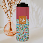 Fun Summer Stylish Monogram Thermosbecher