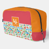 Fun Summer Stylish Monogram Waschbeutel (Rechte Ecke)
