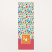 Fun Summer Stylish Monogram Yogamatte (Vorderseite)