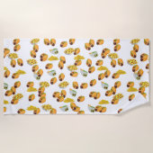 Fun Summer Taco Print Muster mexikanisches Essen Strandtuch (Vorderseite)