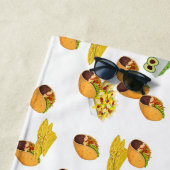 Fun Summer Taco Print Muster mexikanisches Essen Strandtuch (Beispiel)