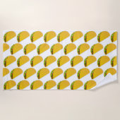 Fun Summer Taco Print Muster Strandtuch (Vorderseite)