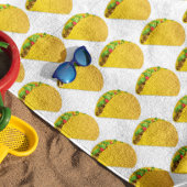 Fun Summer Taco Print Muster Strandtuch