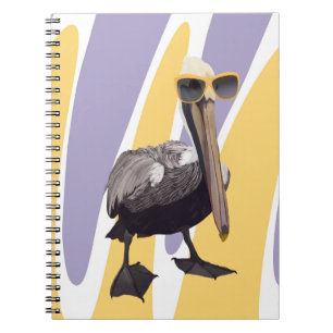 Fun Summer Vibes Pelican Bird Notizblock