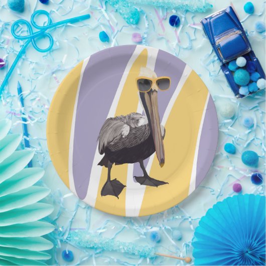 Fun Summer Vibes Pelican Bird Pappteller (Party)