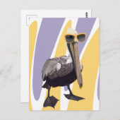 Fun Summer Vibes Pelican Bird Postkarte (Vorne/Hinten)