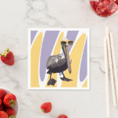 Fun Summer Vibes Pelican Bird Serviette (Beispiel)