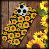 Fun Sunflower Yellow Black Pattern Individuelle Na Case-Mate iPhone Hülle