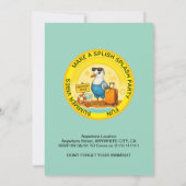 fun sunny destination seagull beach birthday einladung (Rückseite)