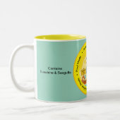 fun sunny destination seagull beach traveller name zweifarbige tasse (Links)