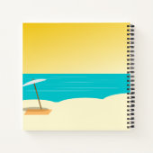 Fun Sunset Beach BUCKET LIST Custom Keepake Notizblock (Rückseite)