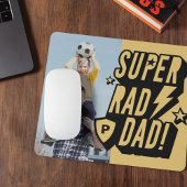 Fun Super Krass Vater Superhero Comic Monogram & F Mousepad