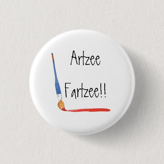 Fun Super Niedlich Artzee Fartzee Artist Button (Vorderseite)
