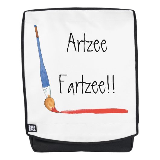 Fun Super Niedlich Artzee Fartzee Artist Rucksack (Vorderseite)