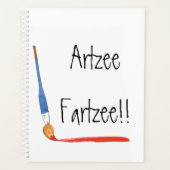 Fun Super Niedlich Artzee Fartzee Artists Planer (Vorderseite)